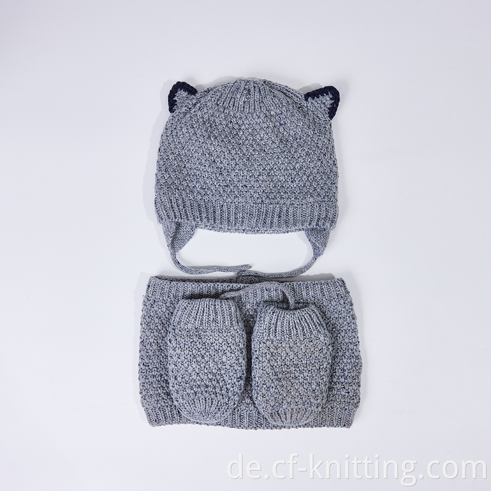 Cf T 0006 Kintted Hat Glove And Scarf 6